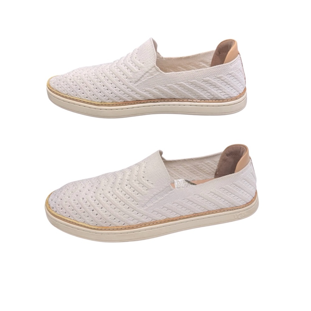 UGG Sammy Sneaker White Chevron Sz‎ 8.5 - Picture 2 of 10